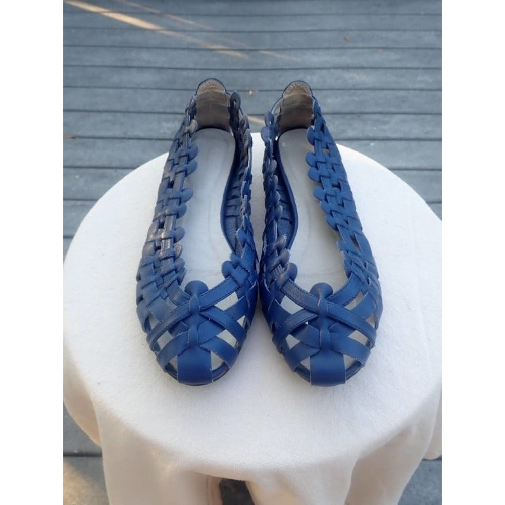 WOMEN SalvadorBachiller Flats Blue Sz 7